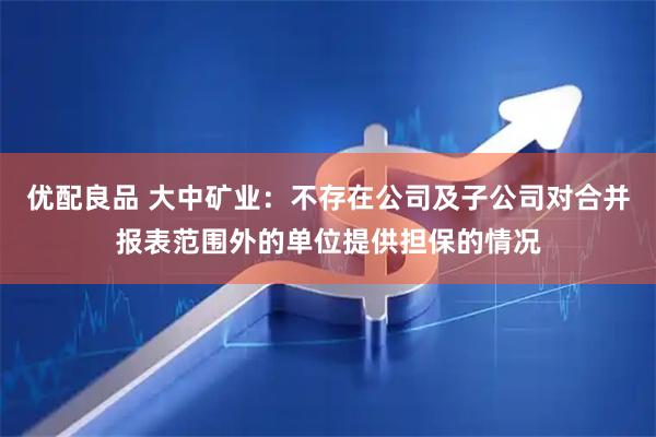 优配良品 大中矿业：不存在公司及子公司对合并报表范围外的单位提供担保的情况