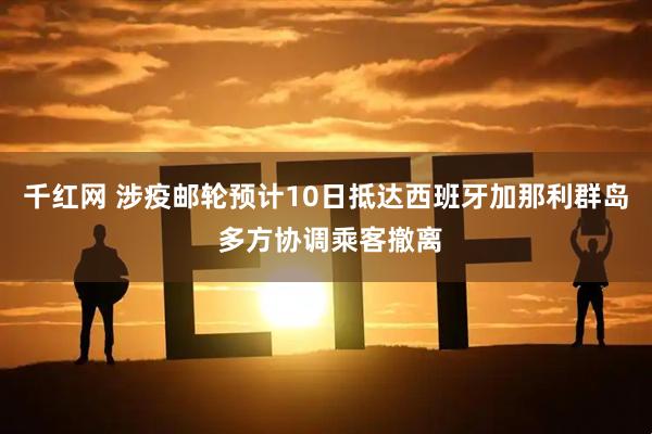 千红网 涉疫邮轮预计10日抵达西班牙加那利群岛 多方协调乘客撤离